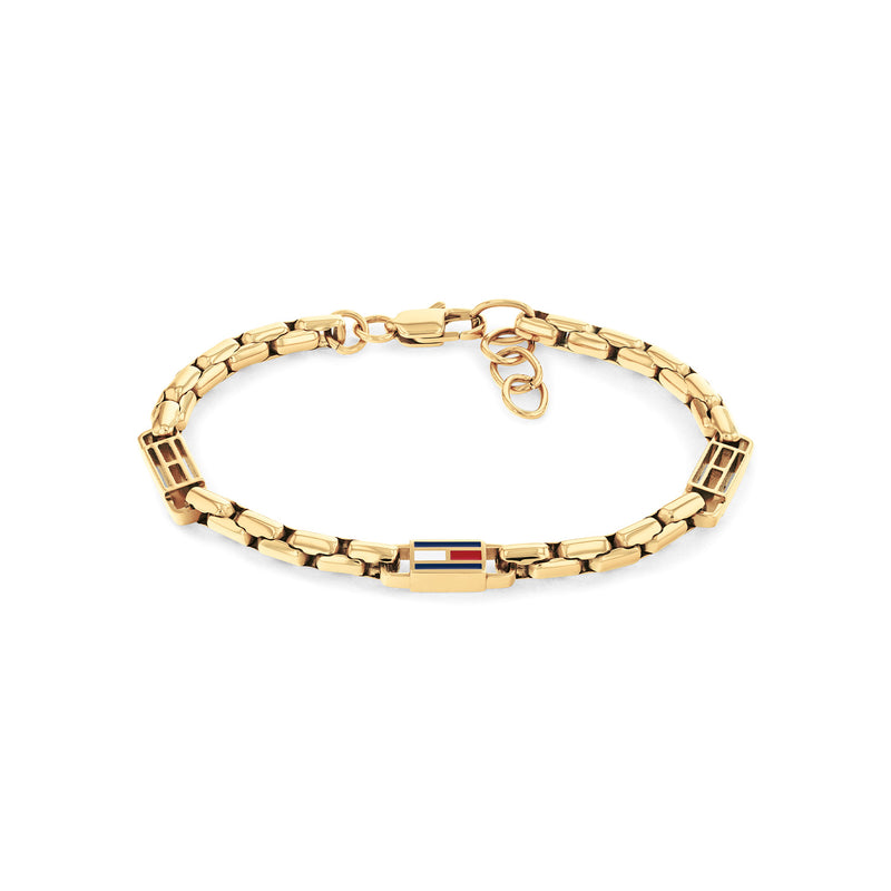 Tommy Hilfiger Stainless Steel Gold-coloured Men's Chain Bracelet TJ2790675-zoom-