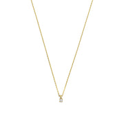 Isabel Bernard De la Paix Céline 14 Carat Golden Necklace | diamond 0.05 ct | IBD350001