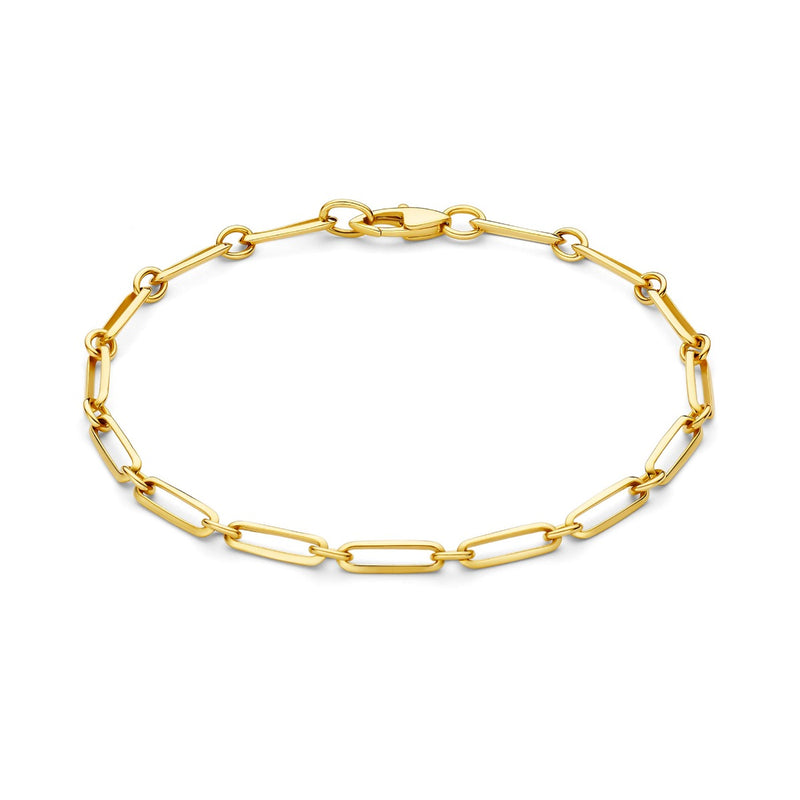Isabel Bernard Aidee Royale 14 Karat Gold Link Necklace IB320140-zoom-