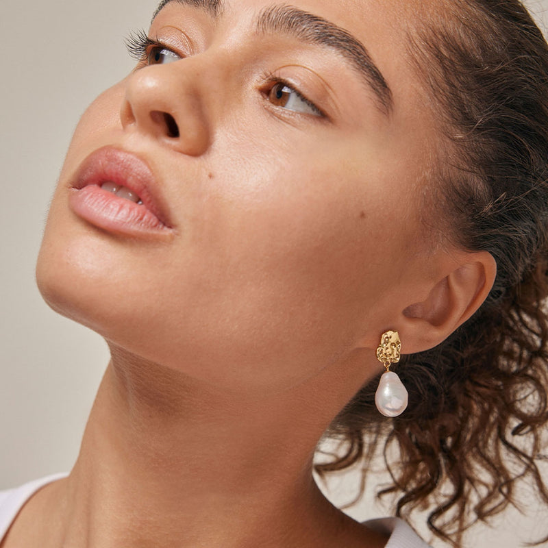 ENAMEL Copenhagen 18 karat gold plated Earrings E325GM-zoom-