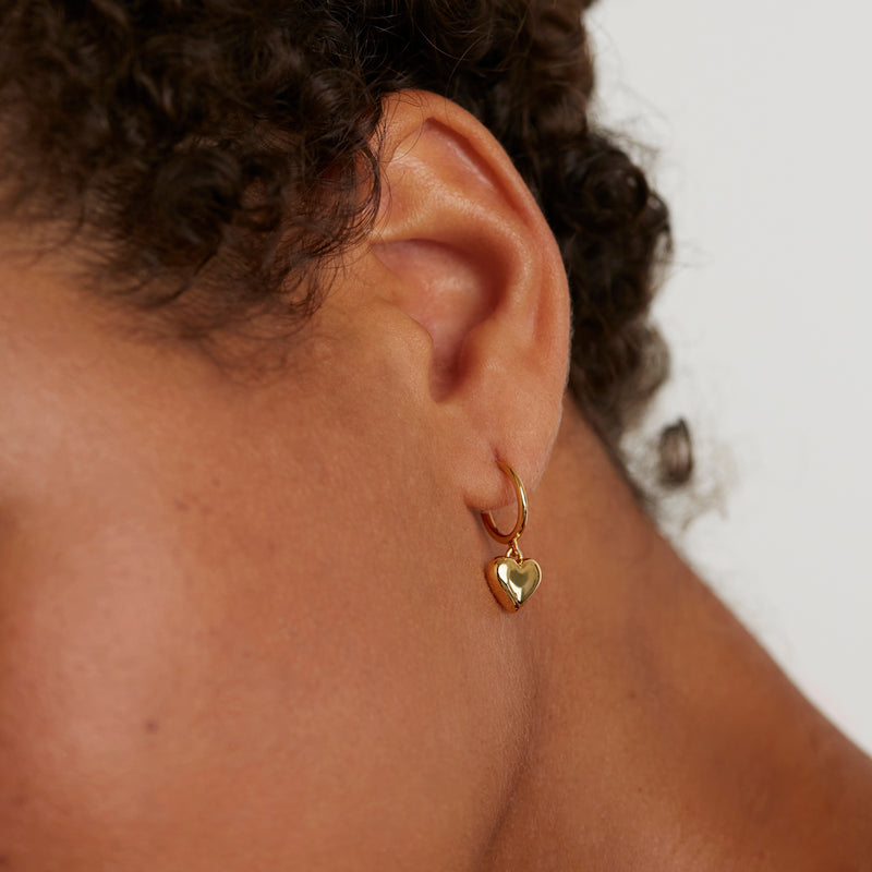 P D Paola Engrave Me 18 karat gold plated Ear Charms AR01-364-U-zoom-