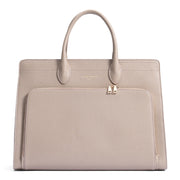 Isabel Bernard Honoré Nadine Taupe Leather Handbag made of Calfskin IB25038