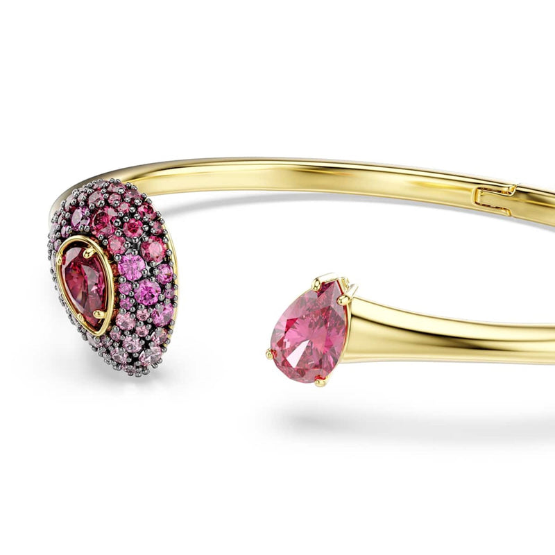 Swarovski Sublima Glam Gold-Tone Bangle with Red Accents 5752896-zoom-