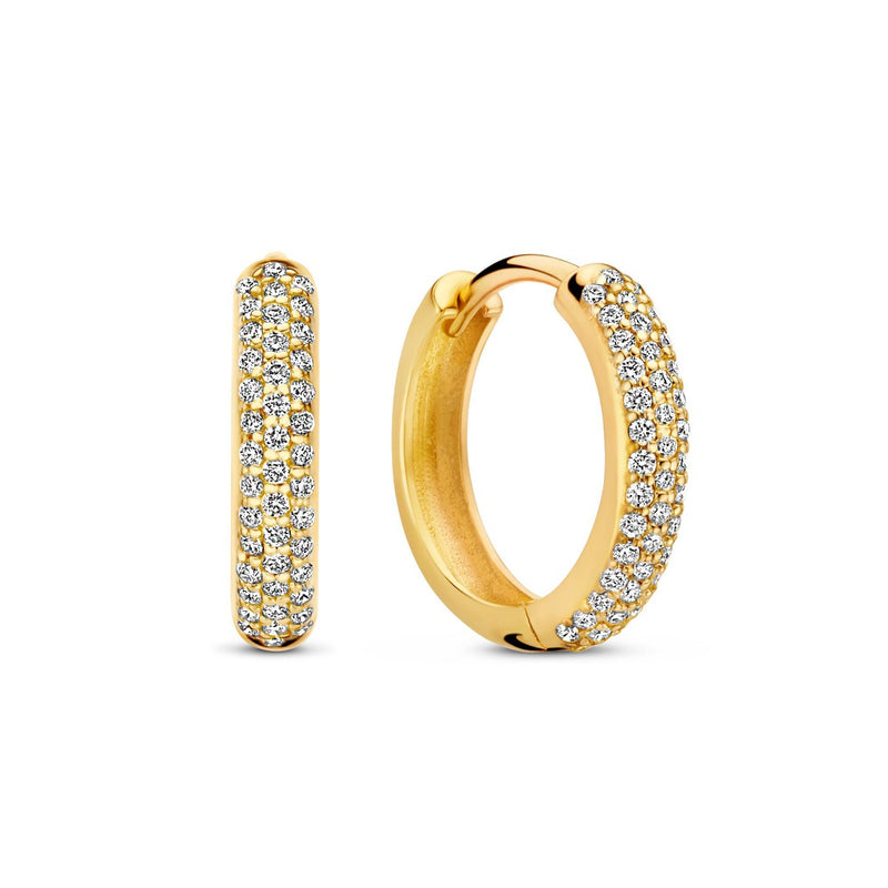 Isabel Bernard De la Paix Laure 14 Karat Gold Earrings With Diamond 0.25 Carat IBD360030-zoom-