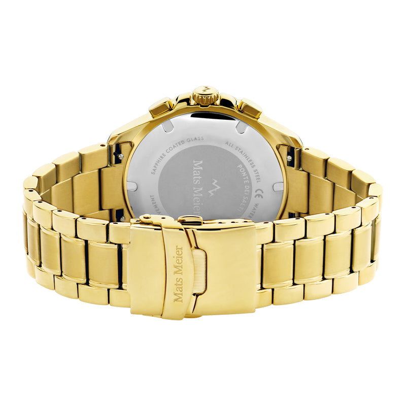 Mats Meier Ponte dei Salti Chronograph Men'sWatch Gold-coloured and Green MM00512-zoom-