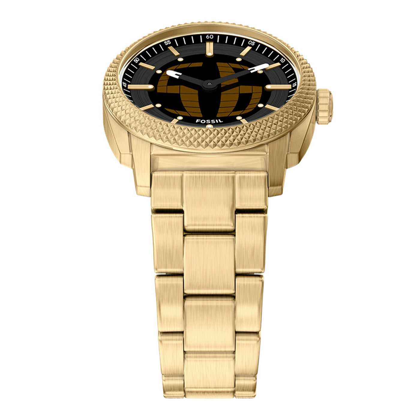 Fossil Machine Big Tic Round Black Dial Watch FS6157