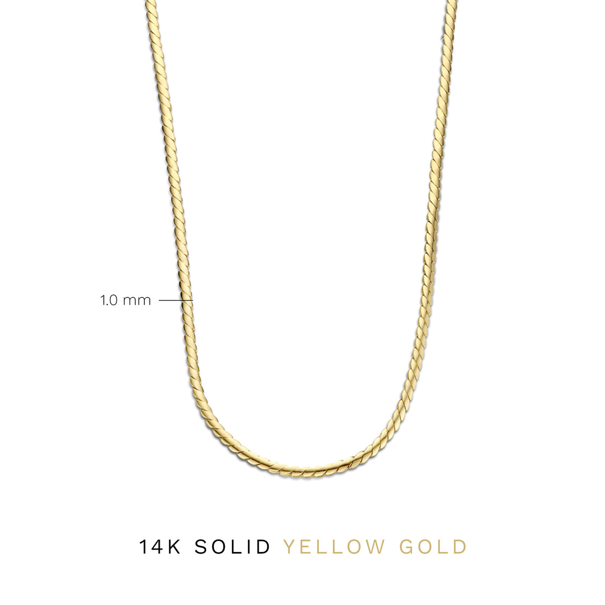 Isabel Bernard Aidee Céleste 14 Carat Golden Necklace IB340081