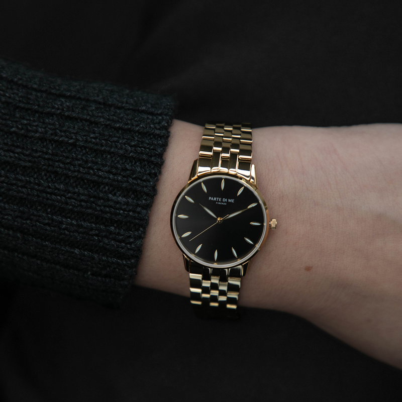 Parte Di Me Orologio round ladies watch gold coloured and black PDM09044-zoom-