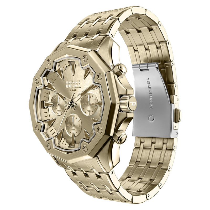 Diesel Stinger Round Gold Dial Watch DZ4707-zoom-