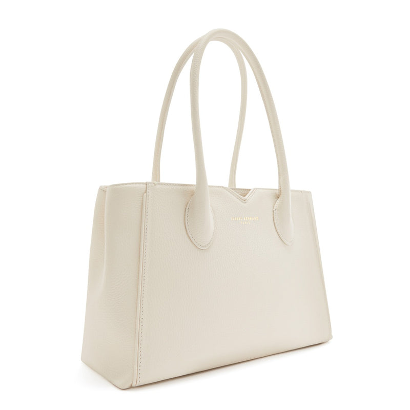 Isabel Bernard Honoré Cloe Midi Crème Kalfsleren Handtas IB25082-070-zoom-