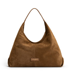 Isabel Bernard Honoré Grace brown suede shoulder bag IB25093-130