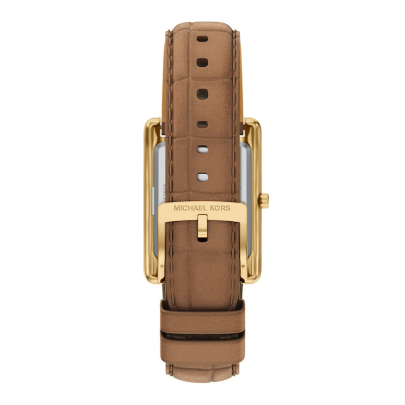 Michael Kors Essex Rectangular Gold Dial Watch MK7584-zoom-