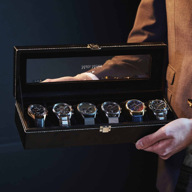 Mats Meier Mont Fort Black Watchbox voor 6 Watchs-zoom-