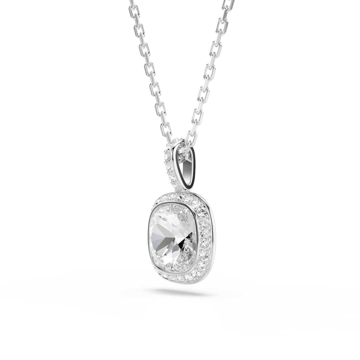 Swarovski Una Angelic Cushion Silver-Tone Necklace 5754340