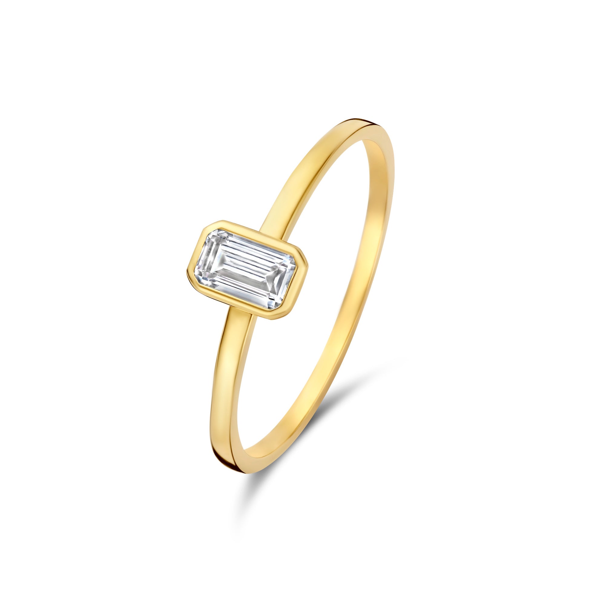 Isabel Bernard Baguette Genevieve 14 Karaat Gouden Ring IB330087-48