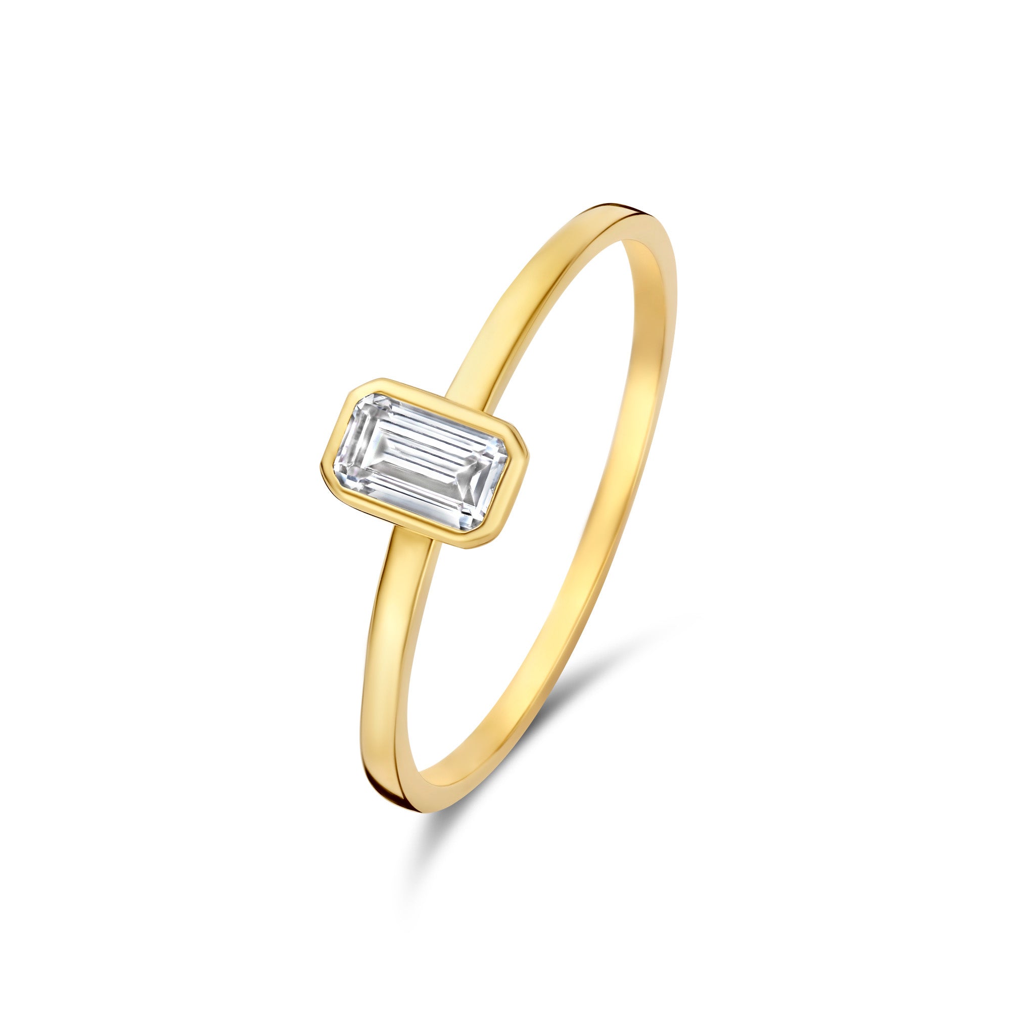 Isabel Bernard Baguette Genevieve 14 Karaat Gouden Ring IB330087-48
