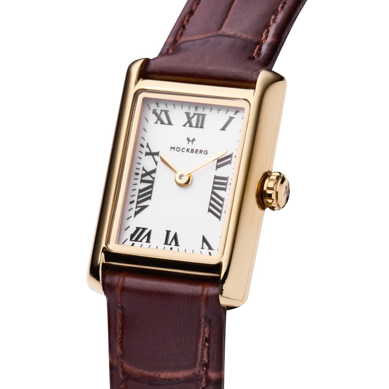 Mockberg Timeless Brown Leather Women's Watch MB0247-zoom-