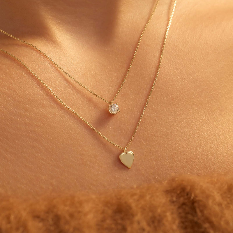 Beloro Jewels Monte Napoleone Stella 9 Karat Gold Necklace BO340044-zoom-