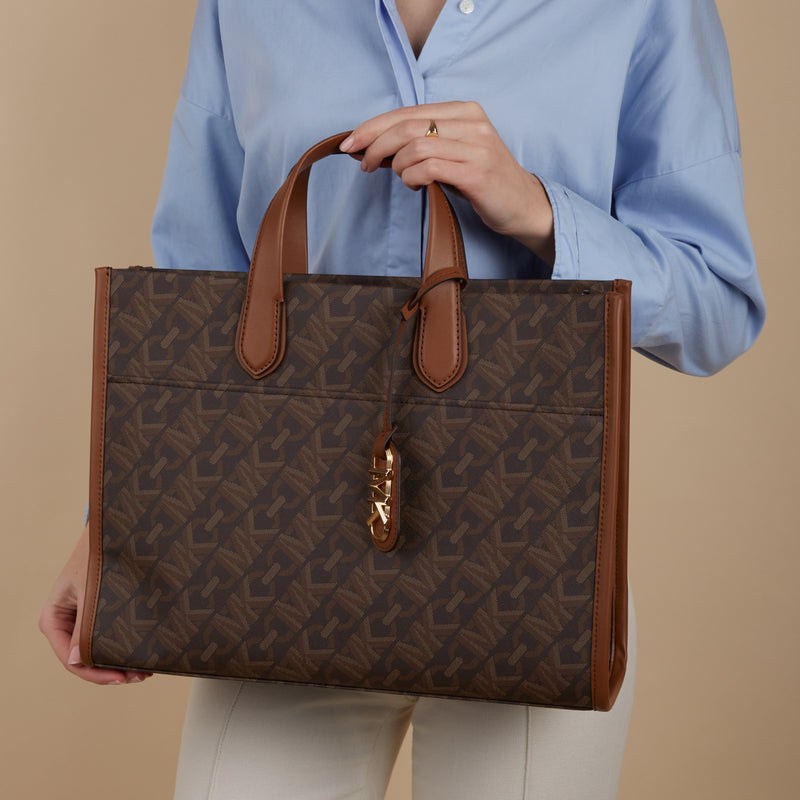 Michael Kors Gigi Brown Shopper 30H3G3GT3B-227-zoom-