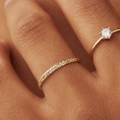 Isabel Bernard Rivoli Laura 14 Carat Gold Ring IB330064-60