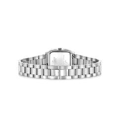 Violet Hamden Dawn Base Square Women's Watch Silver Coloured and Green VH09035