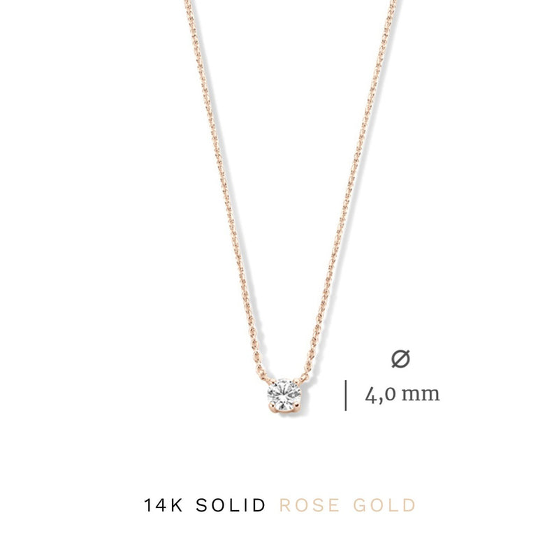 Isabel Bernard Cadeau d'Isabel 14 Carat Rosegold Necklace and Bracelet giftset IB90031-zoom-
