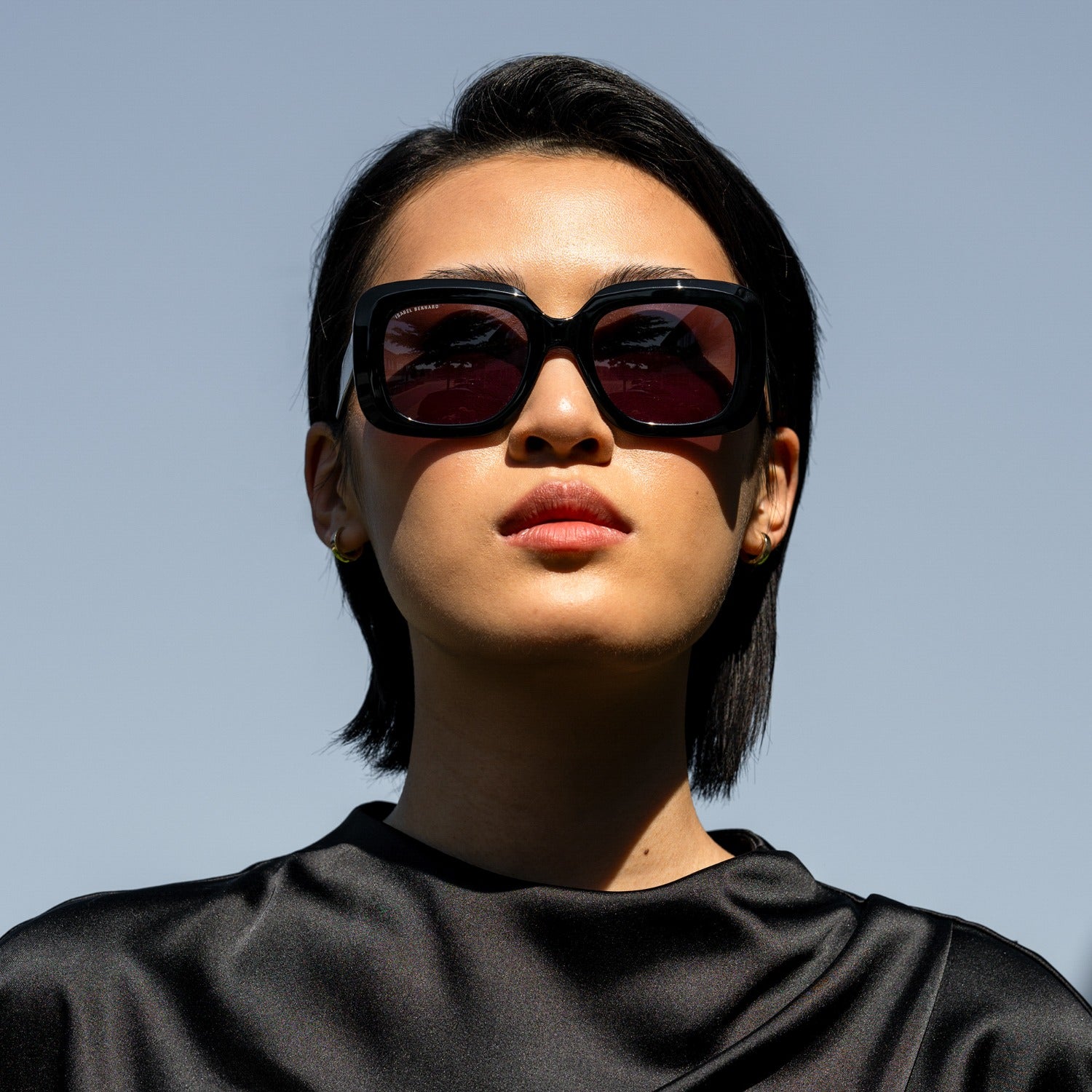 Isabel Bernard La Villette Rive Black Vierkante Sunglasses IB400003-01-01