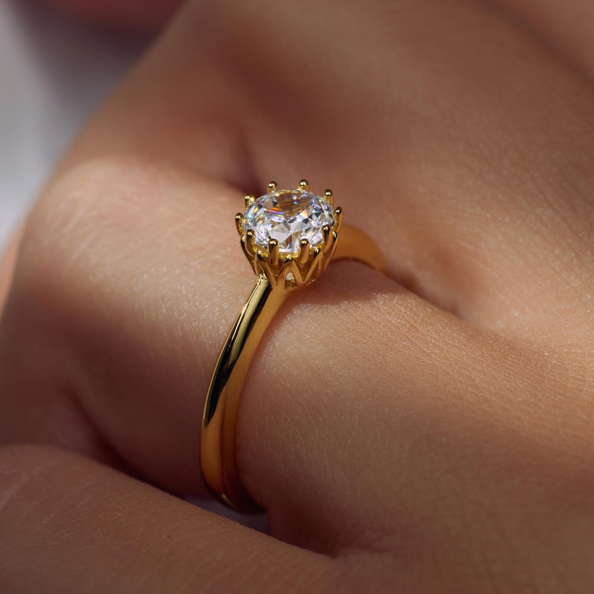 Parte Di Me Cento Luci Rosia 925 sterling Silver gold plated Ring PDM33041-52