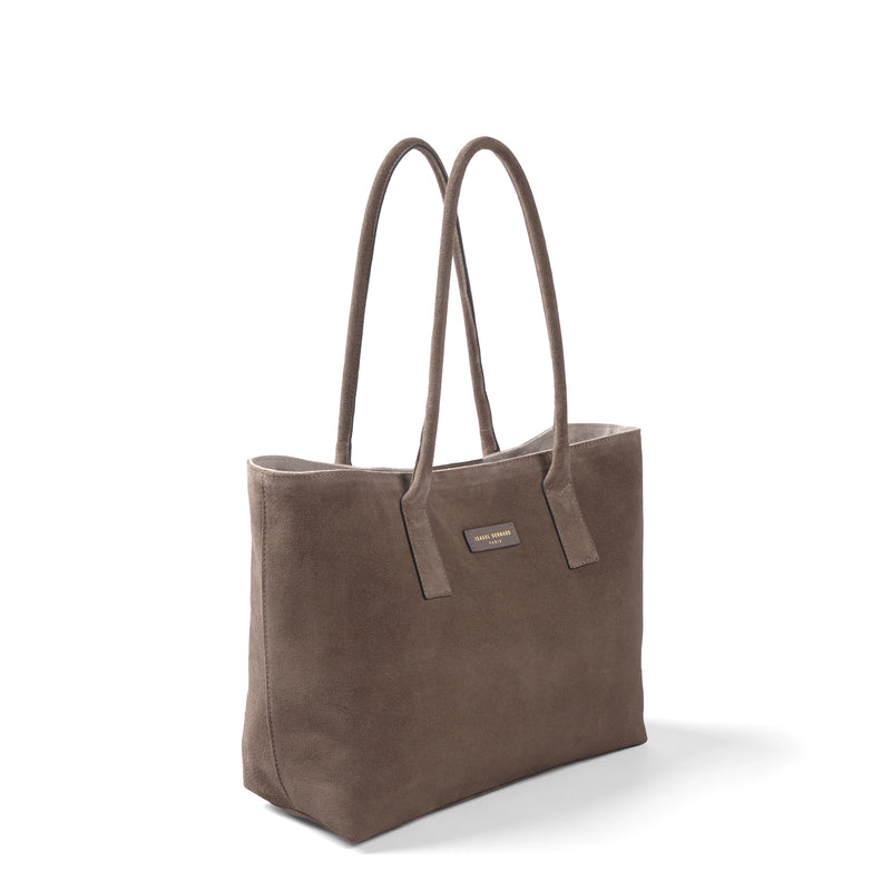 Isabel Bernard Honoré Elin Taupe Suede shoulder bag IB25111-178-zoom-