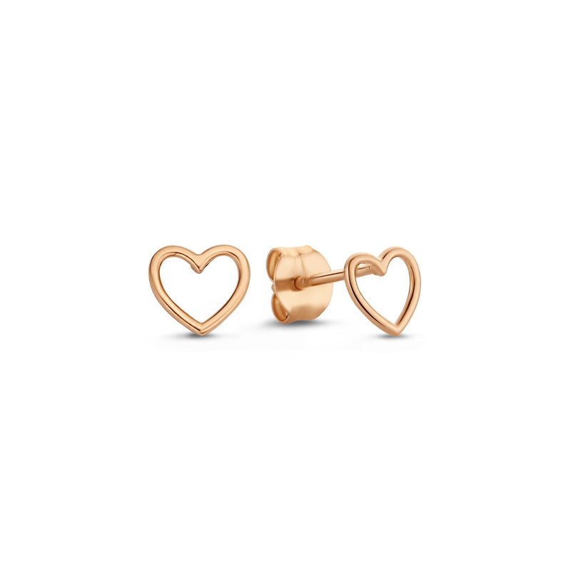 Isabel Bernard La Concorde Amore 14 Carat Rosegold Ear Studs IB360231-zoom-