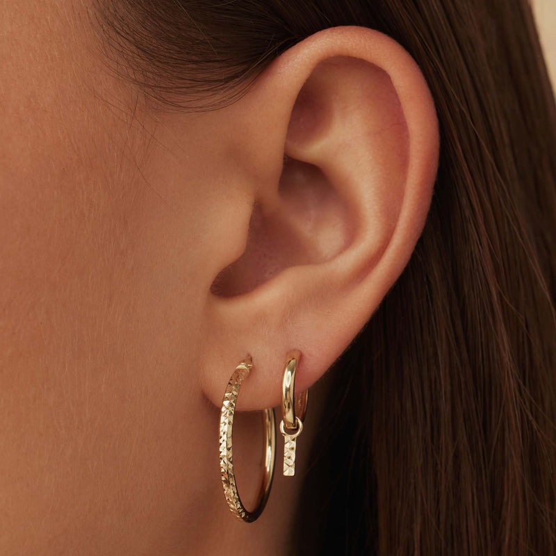 Isabel Bernard Cadeau d´Isabel 14 Carat Golden Earrings Set IB90133-zoom-