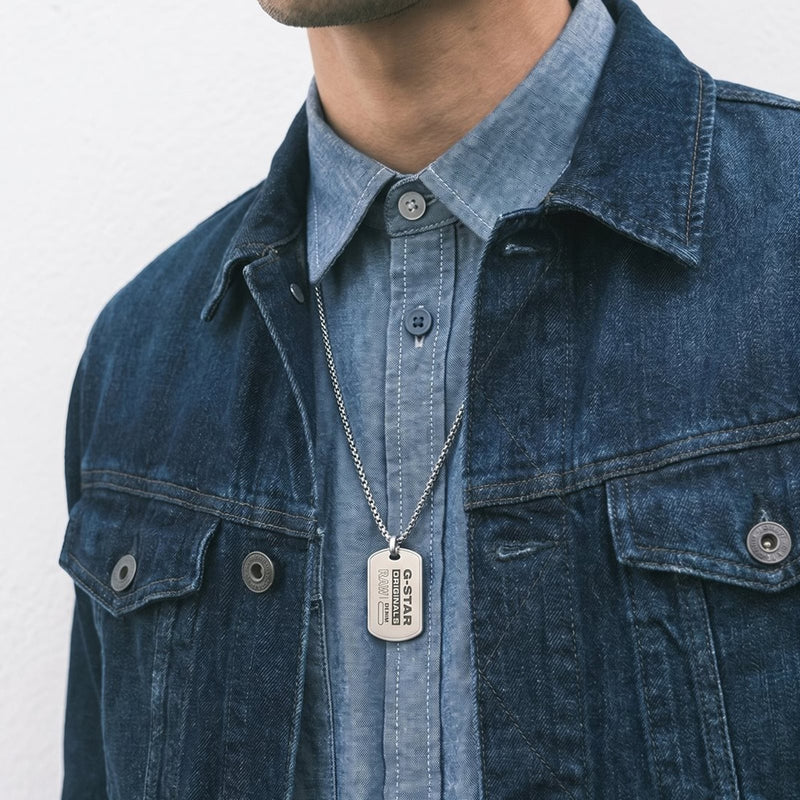 G-STAR R-Tag Silver Necklace GSJ.103.01-zoom-