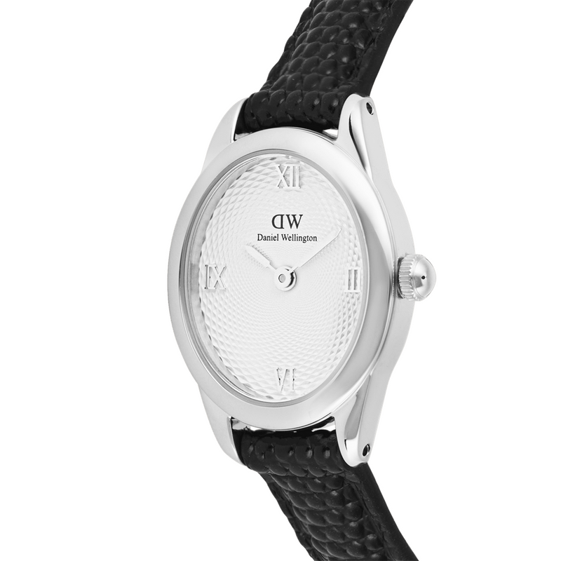 Daniel Wellington Ophelia Mini Black Lizard Silver Women's Watch DW00100887-zoom-