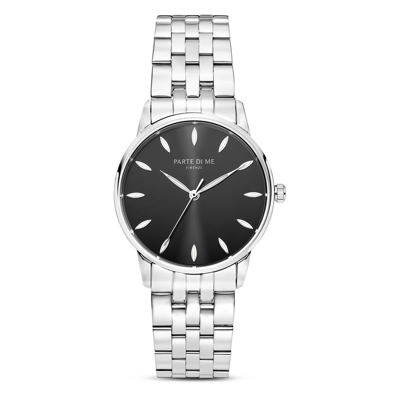 Parte Di Me Orologio round ladies watch silver coloured and black PDM09048-zoom-