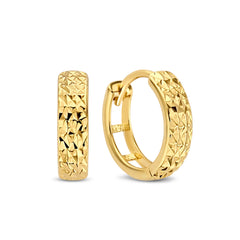 Isabel Bernard Rivoli Laura 14 Carat Golden Hoop Earrings IB360142