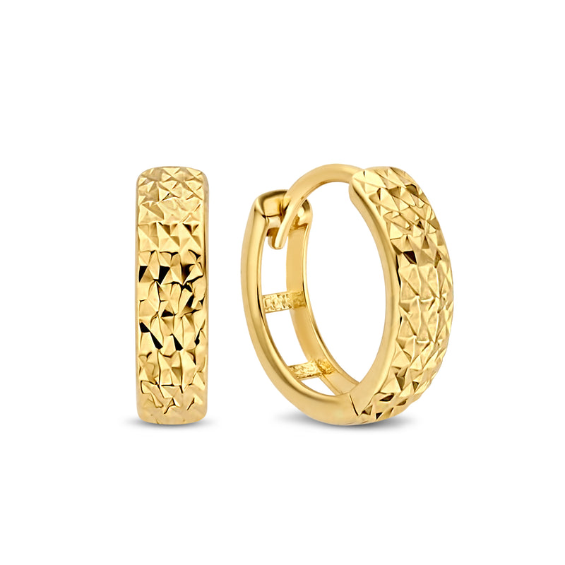 Isabel Bernard Rivoli Laura 14 Carat Golden Hoop Earrings IB360142-zoom-