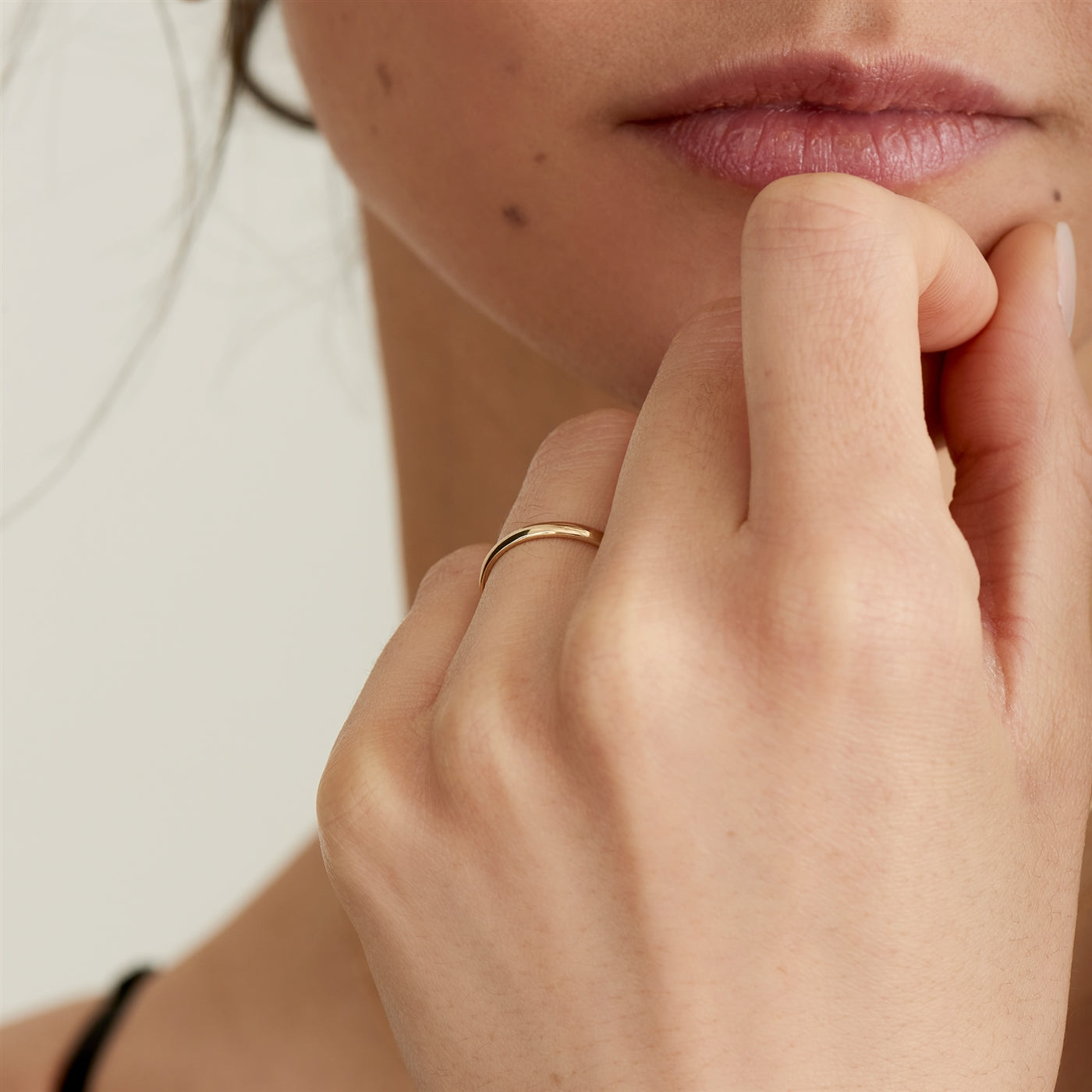 Ania Haie Stargazer 14 Carat Gold Ring AH-RAU002-02YG-50