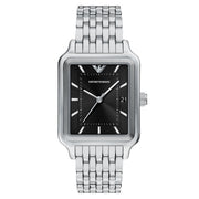 Emporio Armani Rectangular Black Dial Watch AR11755