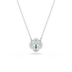 Swarovski Una Sparkling Dc Silver-Tone Necklace with Green Crystal 5757785