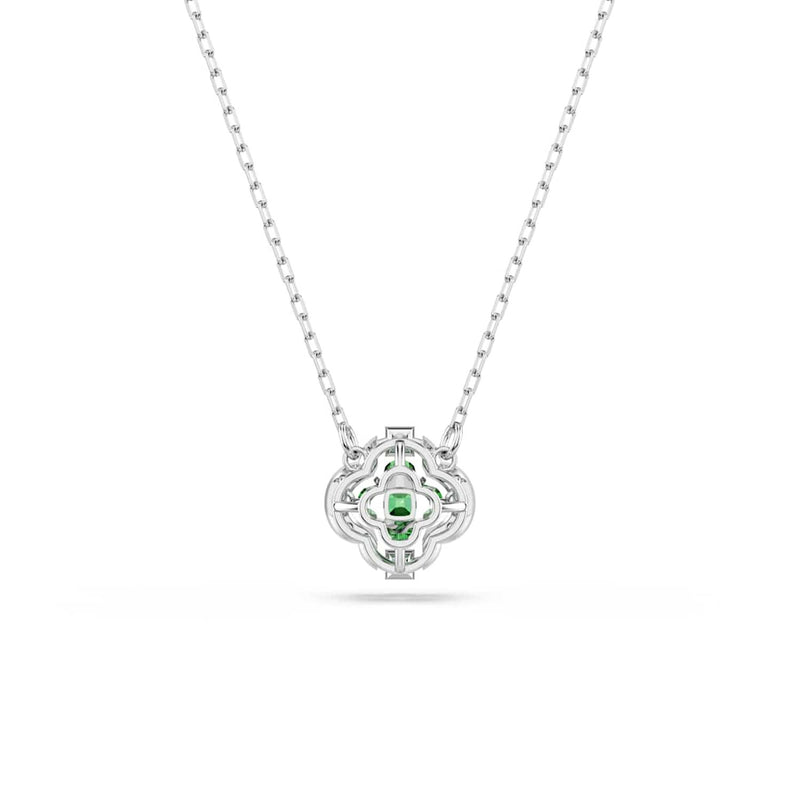 Swarovski Una Sparkling Dc Silver-Tone Necklace with Green Crystal 5757785-zoom-