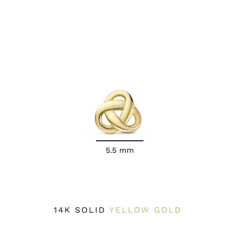 Isabel Bernard Rivoli Méline 14 Carat Golden Ear Studs IB360221-zoom-