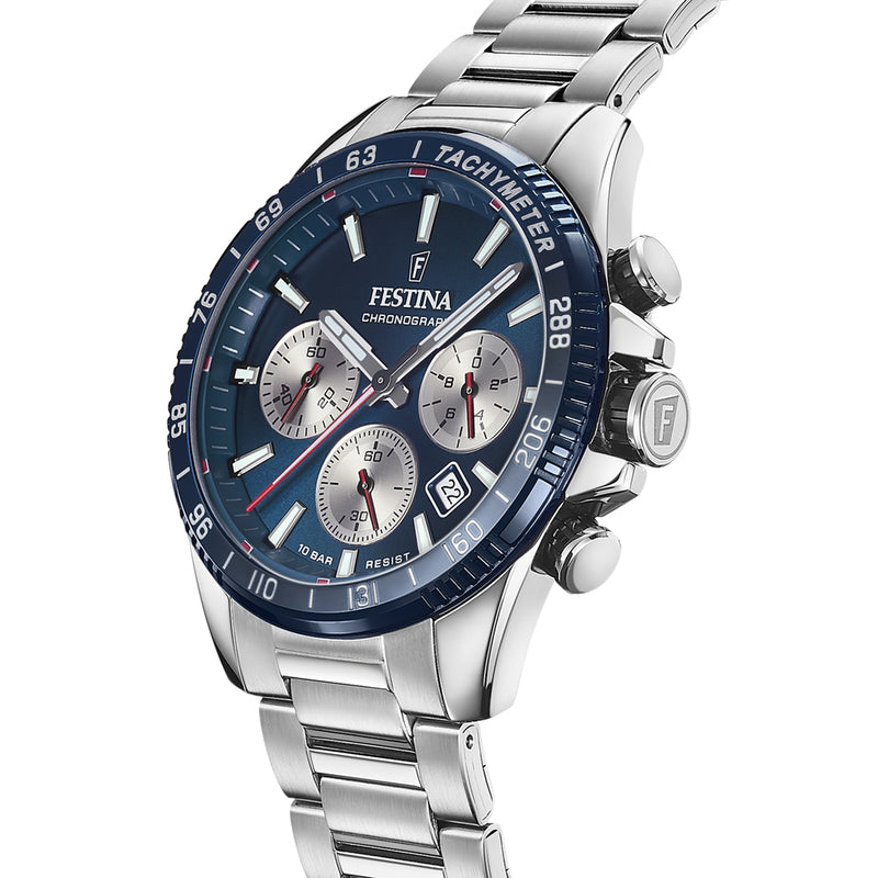 Festina Timeless Chrono Silver Watch F20560-2-zoom-