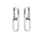 Karma Hoops Silver Hoop Earrings H205S