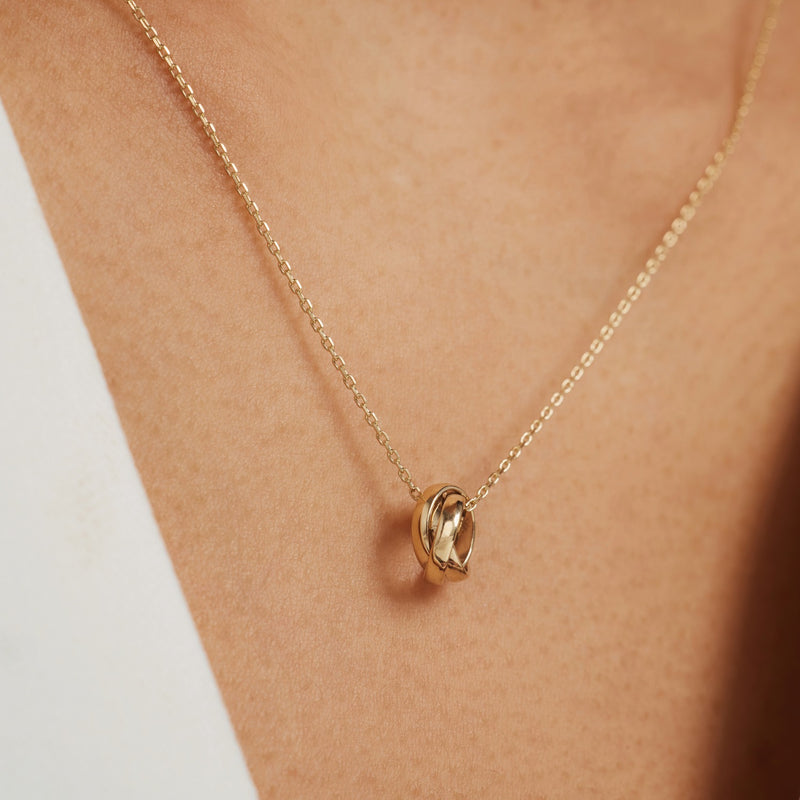 Isabel Bernard Rivoli Méline 14 Carat Golden Necklace IB340150-zoom-