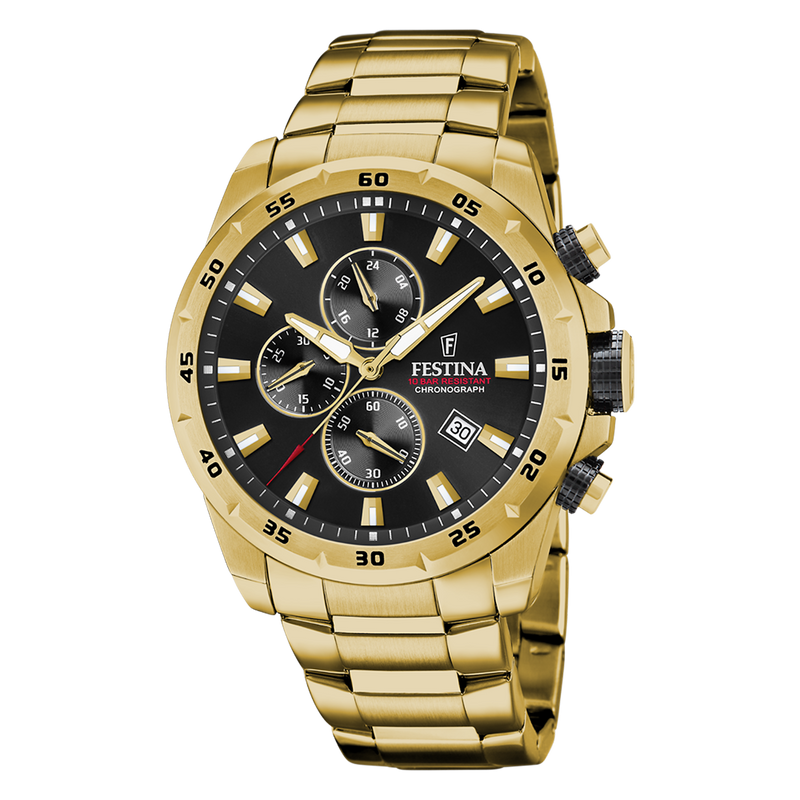 Festina Chrono Sport Gold Watch F20541-4-zoom-