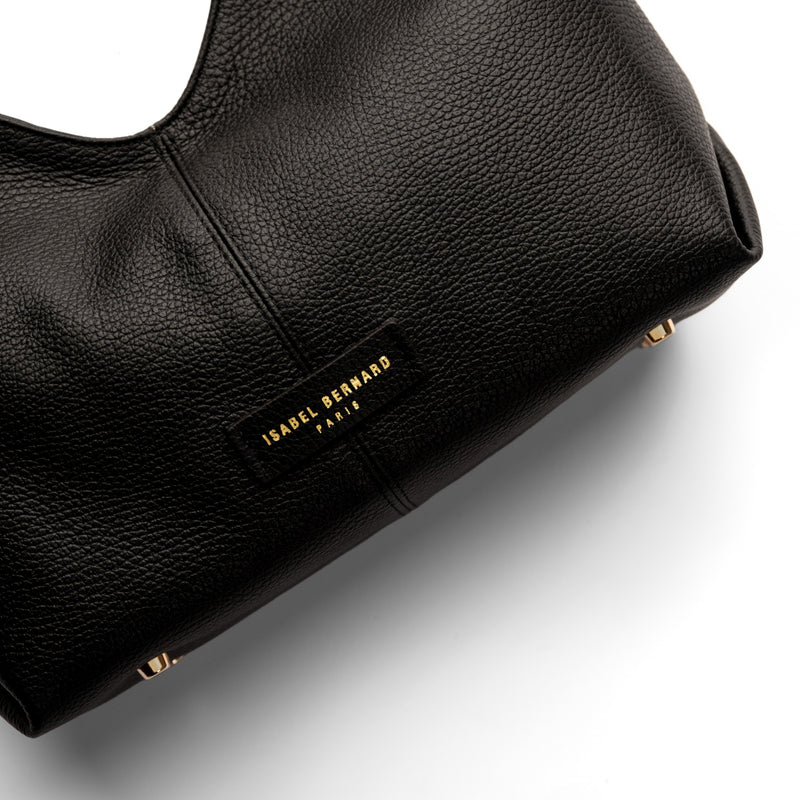 Isabel Bernard Honoré Grace mini black calfskin leather handbag  IB21132-001-zoom-