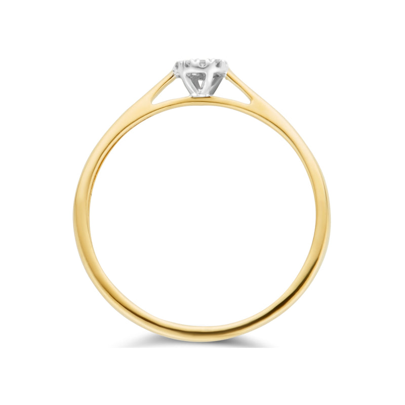 Blush Diamonds 14k Gold Ring with Diamond 1646BDI/52-zoom-