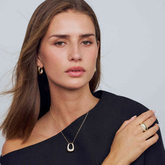 Sif Jakobs Gold Plated Borsa Grande Earrings SJ-E2621-CZ-YG