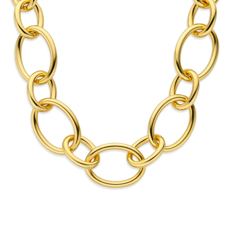 Parte Di Me Bibbiena Poppi Adriane 925 Sterling Silver Gold Plated Link Necklace PDM34100-zoom-