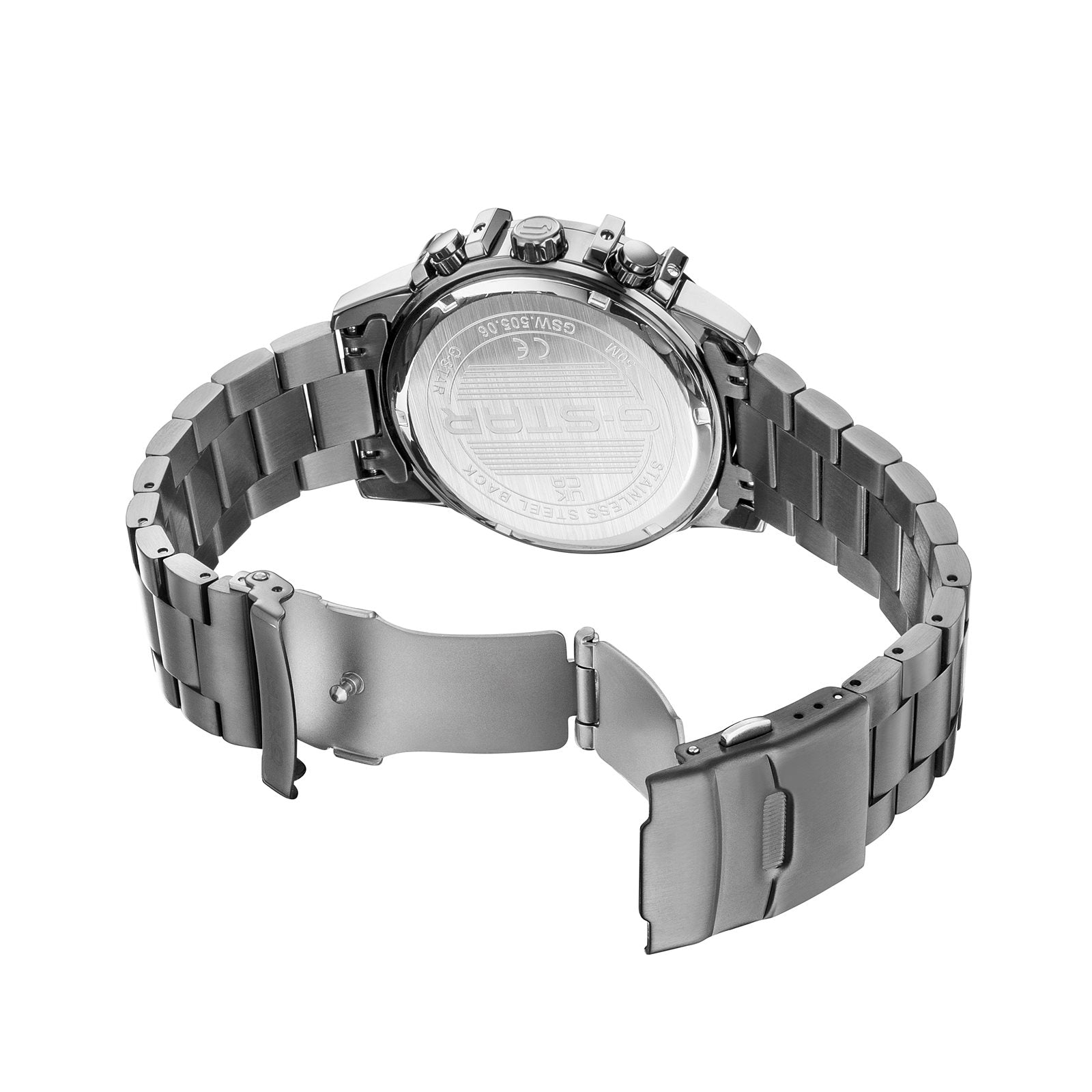 G-STAR Bend3D Light Gunmetal Steel Men's Watch GSW.505.06
